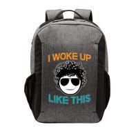 I Woke Up Like This Funny Emoji Smile Cool Face Vector Backpack
