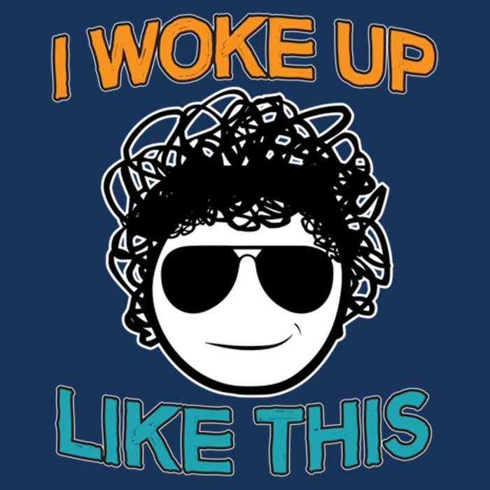 I Woke Up Like This Funny Emoji Smile Cool Face Performance Shirt