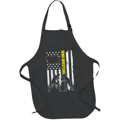 Iowa Wrestling Usa Flag Apparel American Flag Iowa Wrestler Apron