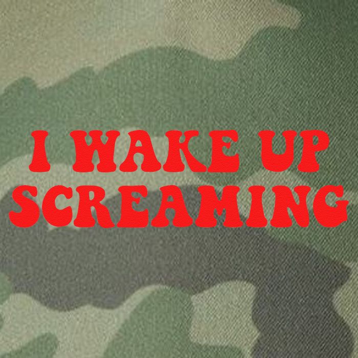 I Wake Up Screaming Funny Apparel Legacy Tie Dye Trucker Hat