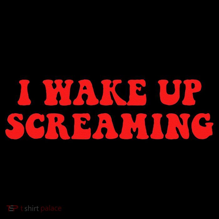 I Wake Up Screaming Funny Apparel Flatbill Hat