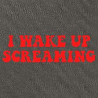 I Wake Up Screaming Funny Apparel Cotton Canvas Backpack