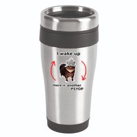 I Wake Up There Is Another Psyop Tin Foil Hat Cat Meme 16oz Travel Tumbler