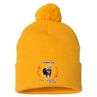 I Wake Up There Is Another Psyop Tin Foil Hat Cat Meme Pom Pom 12in Knit Beanie