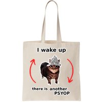 I Wake Up There Is Another Psyop Tin Foil Hat Cat Meme Bag