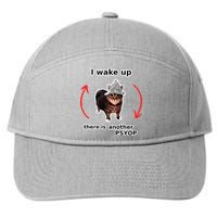 I Wake Up There Is Another Psyop Tin Foil Hat Cat Meme 7-Panel Snapback Hat