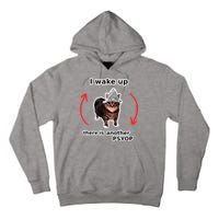 I Wake Up There Is Another Psyop Tin Foil Hat Cat Meme Tall Hoodie