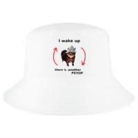 I Wake Up There Is Another Psyop Tin Foil Hat Cat Meme Cool Comfort Performance Bucket Hat