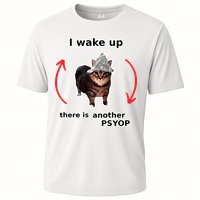 I Wake Up There Is Another Psyop Tin Foil Hat Cat Meme Performance Shirt