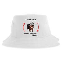 I Wake Up There Is Another Psyop Tin Foil Hat Cat Meme Sustainable Bucket Hat