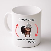 I Wake Up There Is Another Psyop Tin Foil Hat Cat Meme Mug