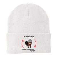 I Wake Up There Is Another Psyop Tin Foil Hat Cat Meme Beanie