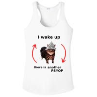 I Wake Up There Is Another Psyop Tin Foil Hat Cat Meme Ladies PosiCharge Competitor Racerback Tank
