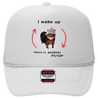 I Wake Up There Is Another Psyop Tin Foil Hat Cat Meme Trucker Hat