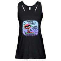 I Wake Up Everyday With A Good Attitude Then Idiots Happen Ladies Essential Flowy Tank