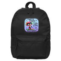 I Wake Up Everyday With A Good Attitude Then Idiots Happen 16 in Basic Backpack