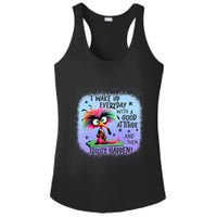 I Wake Up Everyday With A Good Attitude Then Idiots Happen Ladies PosiCharge Competitor Racerback Tank