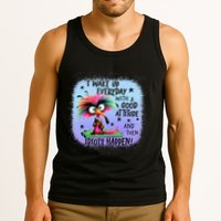 I Wake Up Everyday With A Good Attitude Then Idiots Happen Tank Top