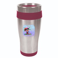 I Wake Up Everyday With A Good Attitude Then Idiots Happen 16oz Travel Tumbler