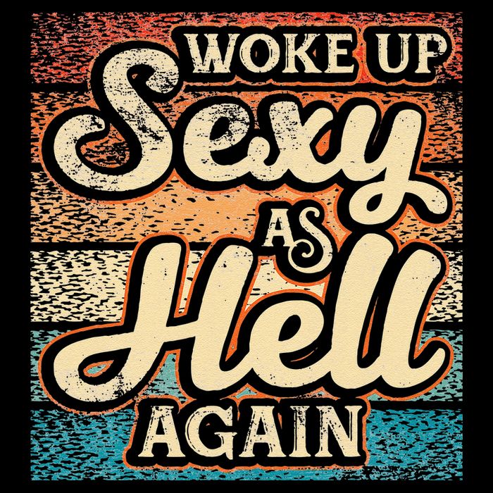 I Woke Up Sexy As Hell Again Funny Saying Sarcastic Holiday Youth Performance Sprint T-Shirt
