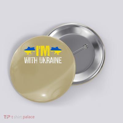 Im With Ukraine Stand for Democracy Button