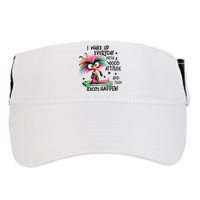 I Wake Up Everyday With A Good Attitude And Then Idiots Adult Drive Performance Visor