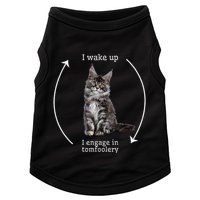I Wake Up I Engage In Tomfoolery Silly Cat Meme Maine Coon Doggie Tank