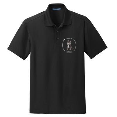 I Wake Up I Engage In Tomfoolery Silly Cat Meme Maine Coon Dry Zone Grid Polo