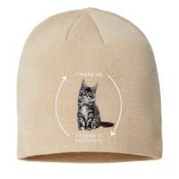 I Wake Up I Engage In Tomfoolery Silly Cat Meme Maine Coon Sustainable Beanie