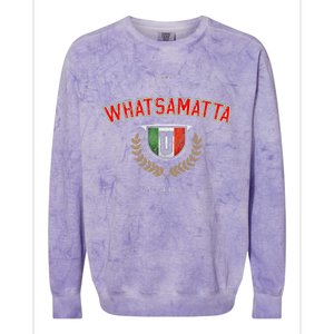 Italian Whatsamatta U University Italy Colorblast Crewneck Sweatshirt