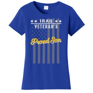 Iraq War Veteran Proud Son American Flag Great Gift Women's T-Shirt