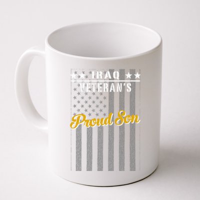 Iraq War Veteran Proud Son American Flag Great Gift Coffee Mug