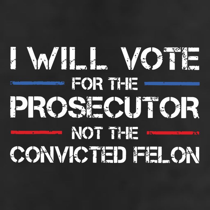 I Will Vote For The Prosecutor Not The Convicted Felon Crop Fleece Hoodie