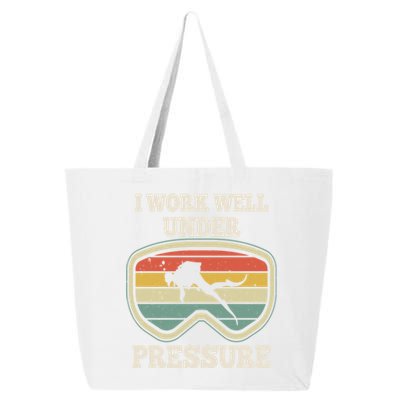 I Work Well Pressure Distressed Scuba Diving Diver 25L Jumbo Tote