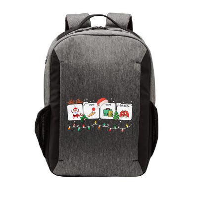 I Want Work All Done Sign Language Speech Aac Christmas Xmas Vector Backpack