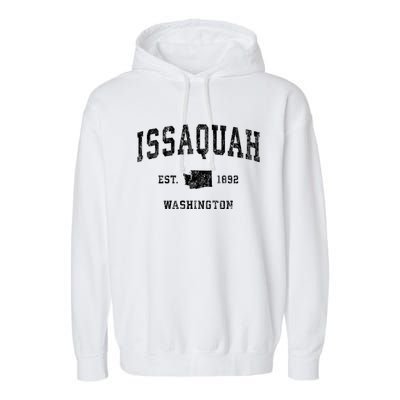 Issaquah Washington Wa Vintage Sports Garment-Dyed Fleece Hoodie