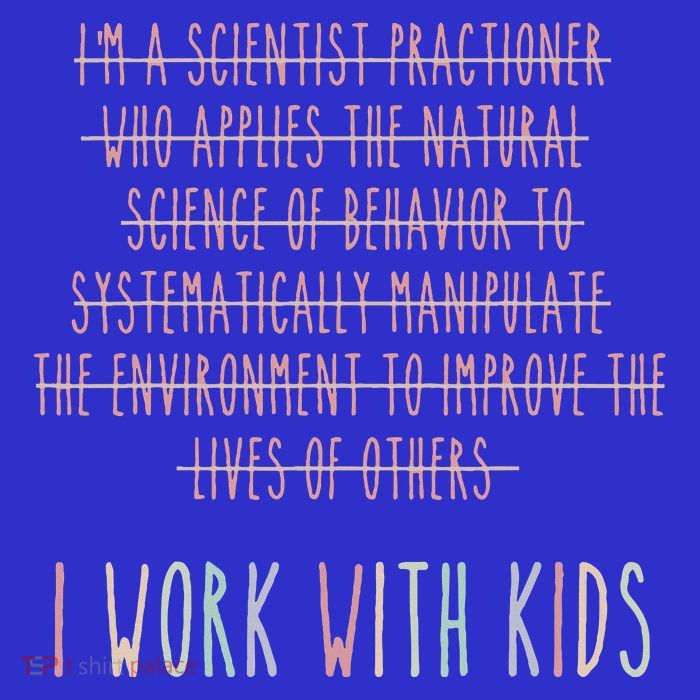 I Work With Behavior Analysis Bcba Full-Length Apron With Pockets