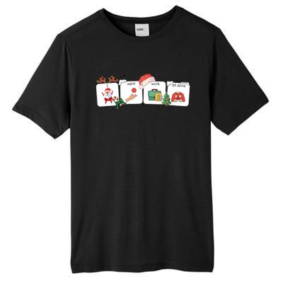 I Want Work All Done Funny Christmas Holiday Tall Fusion ChromaSoft Performance T-Shirt