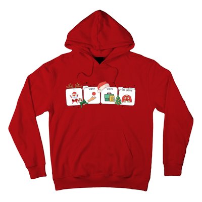 I Want Work All Done Funny Christmas Holiday Hoodie