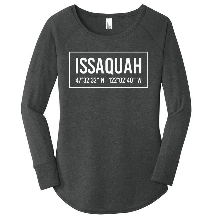 Issaquah Wa Washington Funny City Coordinates Home Gift Women's Perfect Tri Tunic Long Sleeve Shirt