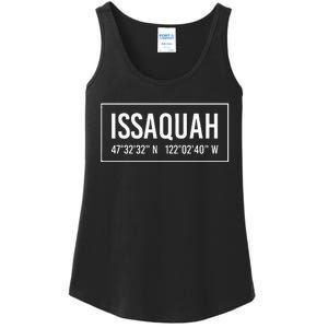 Issaquah Wa Washington Funny City Coordinates Home Gift Ladies Essential Tank