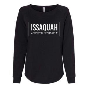 Issaquah Wa Washington Funny City Coordinates Home Gift Womens California Wash Sweatshirt