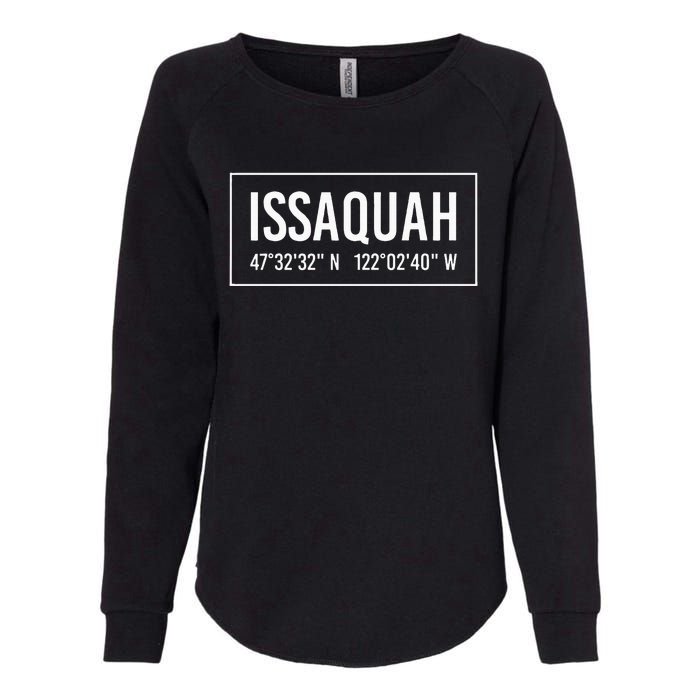 Issaquah Wa Washington Funny City Coordinates Home Gift Womens California Wash Sweatshirt