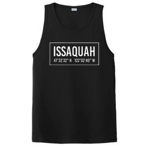 Issaquah Wa Washington Funny City Coordinates Home Gift PosiCharge Competitor Tank