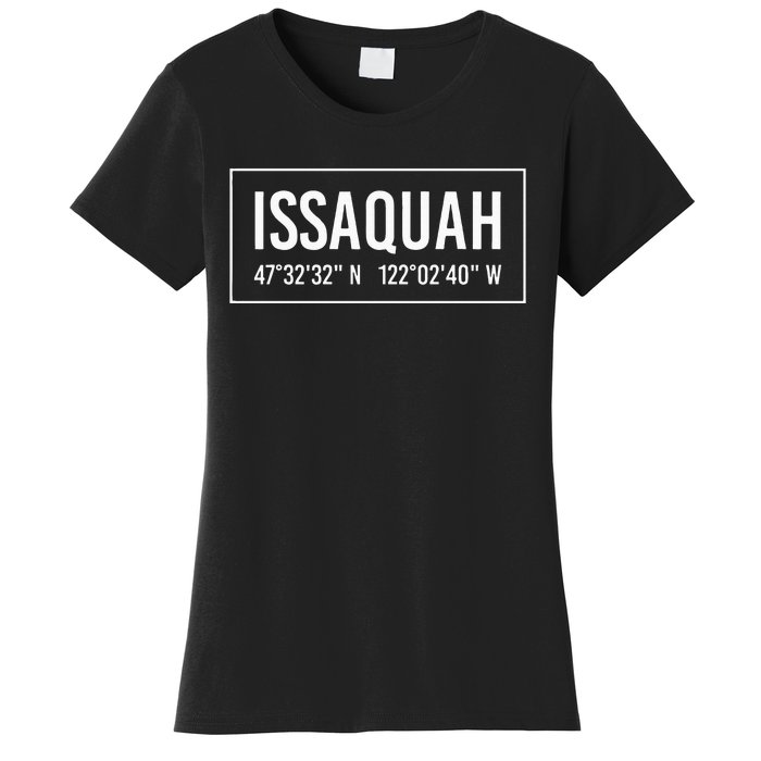 Issaquah Wa Washington Funny City Coordinates Home Gift Women's T-Shirt