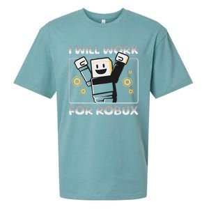 I Will Work For Robux Sueded Cloud Jersey T-Shirt