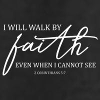 I Will Walk By Faith Even When I Cannot See Faith Christian Microfiber Hand Towel