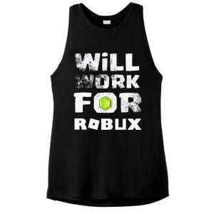 I Will Work For Robux Saying For The Blockchain And Token Ladies PosiCharge Tri-Blend Wicking Tank