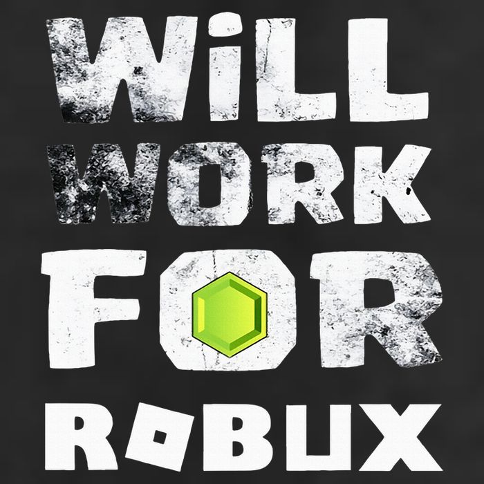 I Will Work For Robux Saying For The Blockchain And Token 7 Panel Mesh Trucker Snapback Hat