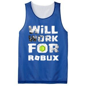 I Will Work For Robux Saying For The Blockchain And Token Mesh Reversible Basketball Jersey Tank